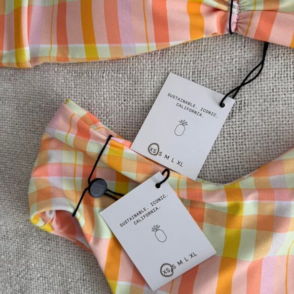 Skatie Swim Bikini Set XS Suva Plaid - Picture 3 of 6